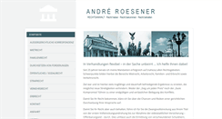 Desktop Screenshot of kanzleiroesener.de